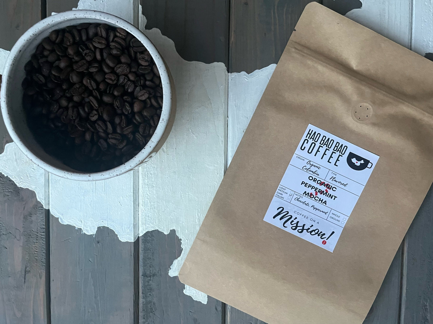 Organic Decaf Peppermint Mocha Flavored Coffee