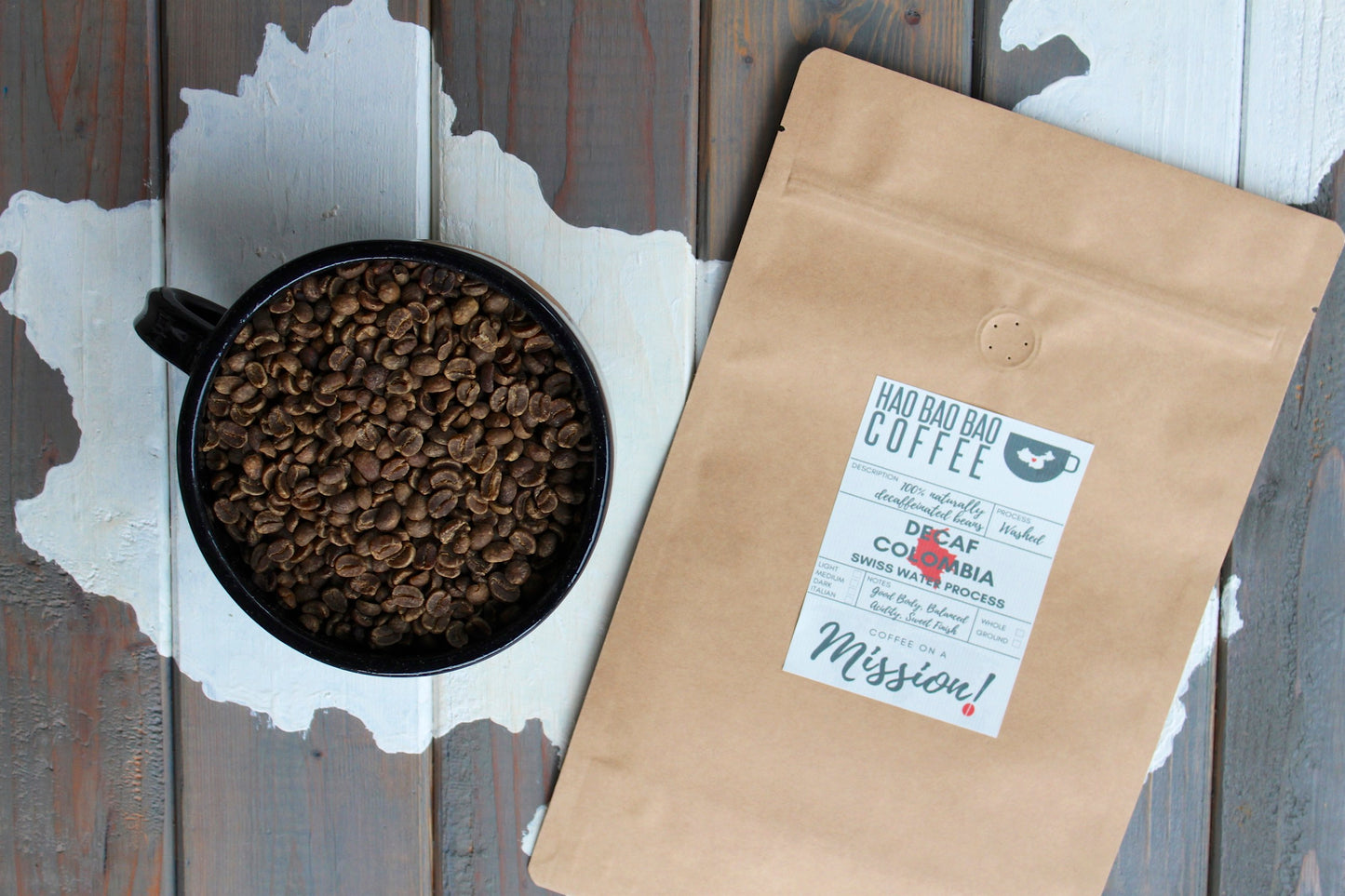 Decaf Colombian Coffee | Swiss Water Coffee | Hao Bao Bao Coffee