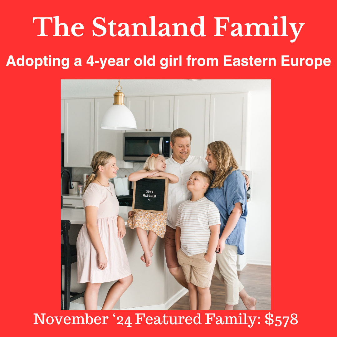 Meet our November Featured Family: The Stanland Family