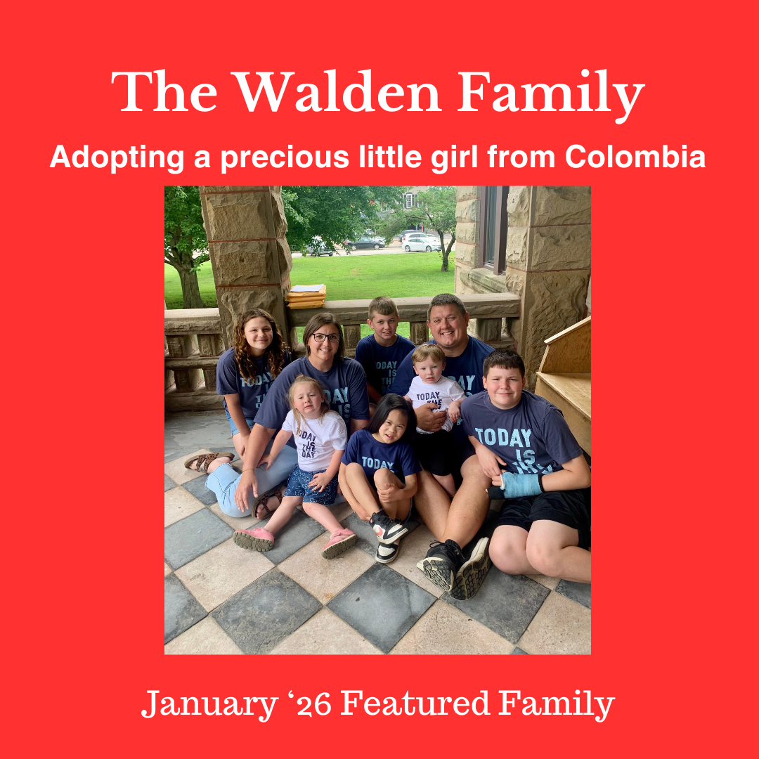Meet our January '26 Featured Family: The Walden Family
