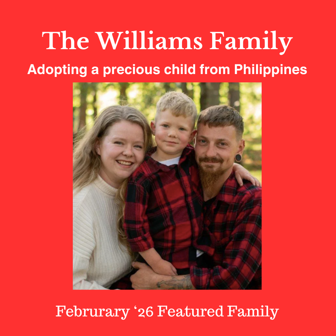 Meet our February '26 Featured Family: The Williams Family