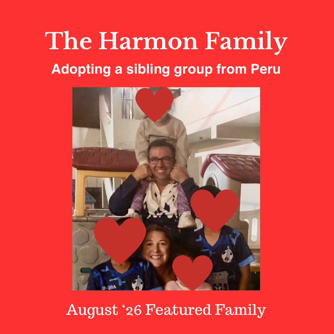 Meet our August '26 Featured Family: The Harmon Family
