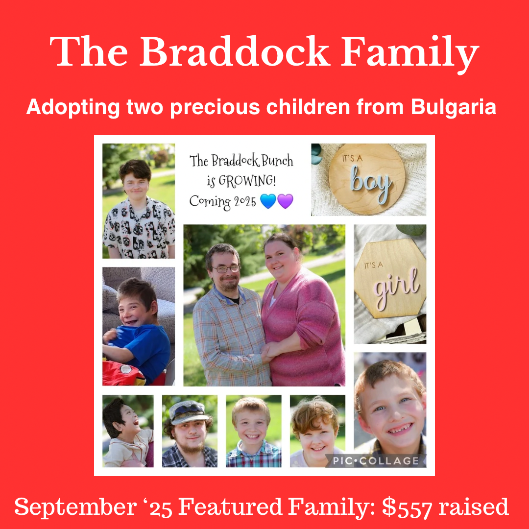 Meet our September '25 Featured Family: The Braddock Family