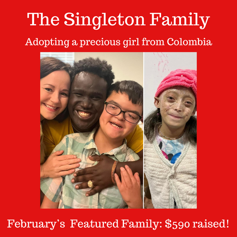 Meet our February 2024 Featured Family: The Singleton Family